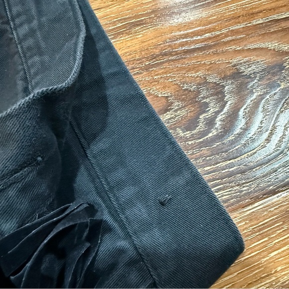 Roper Black Mini Skirt with Fringe Accent Women's Size 15 / S M L Western Wear - Picture 5 of 8